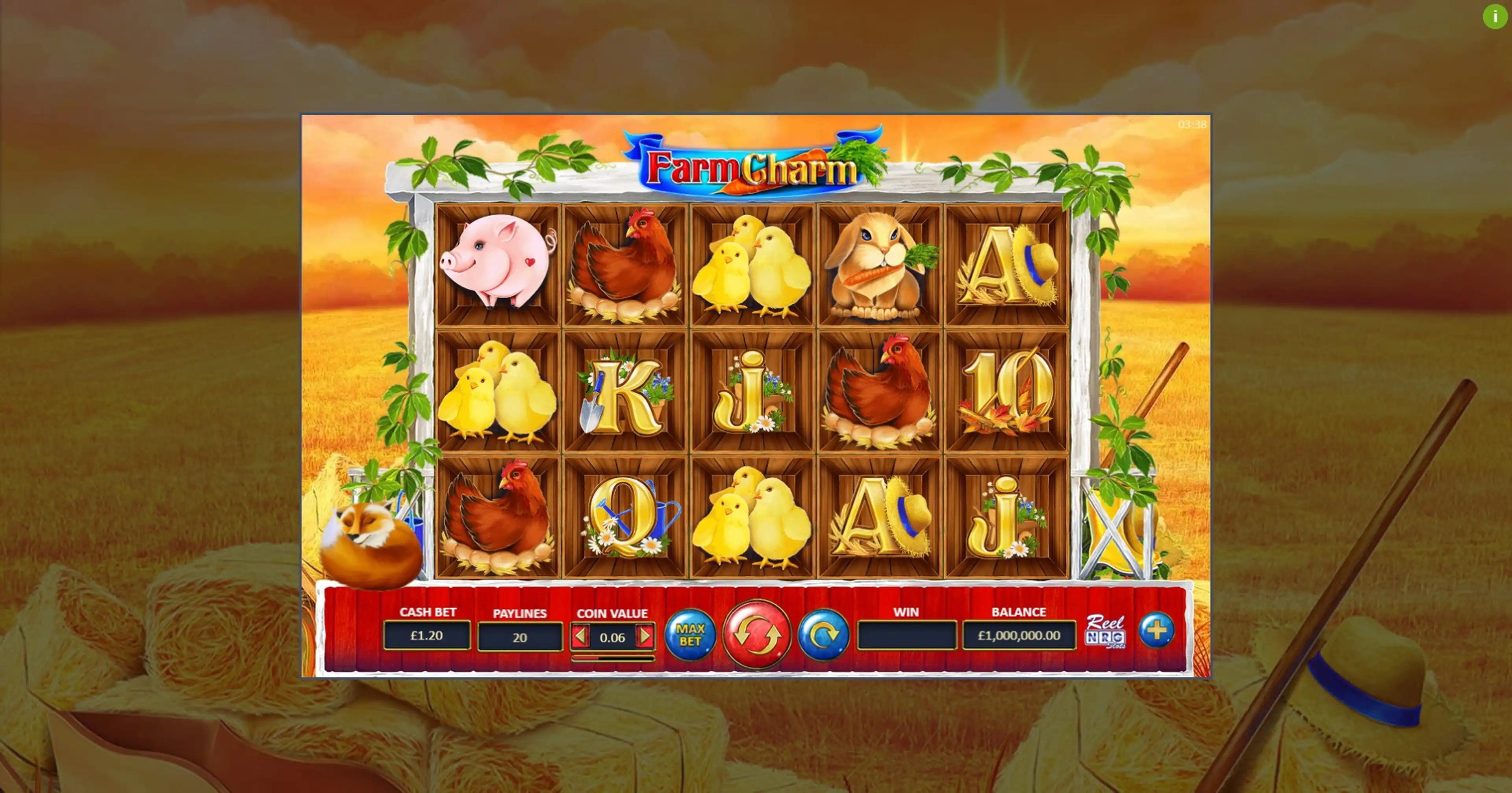 Reels in Farm Charm Slot Game by ReelNRG Gaming