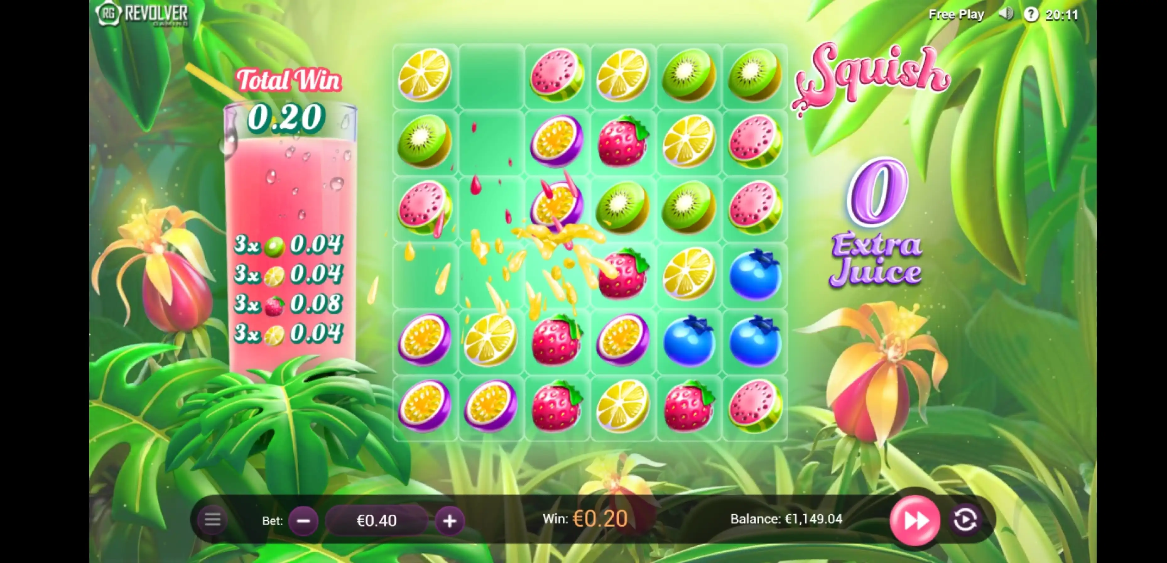 Win Money in Squish Free Slot Game by Revolver Gaming