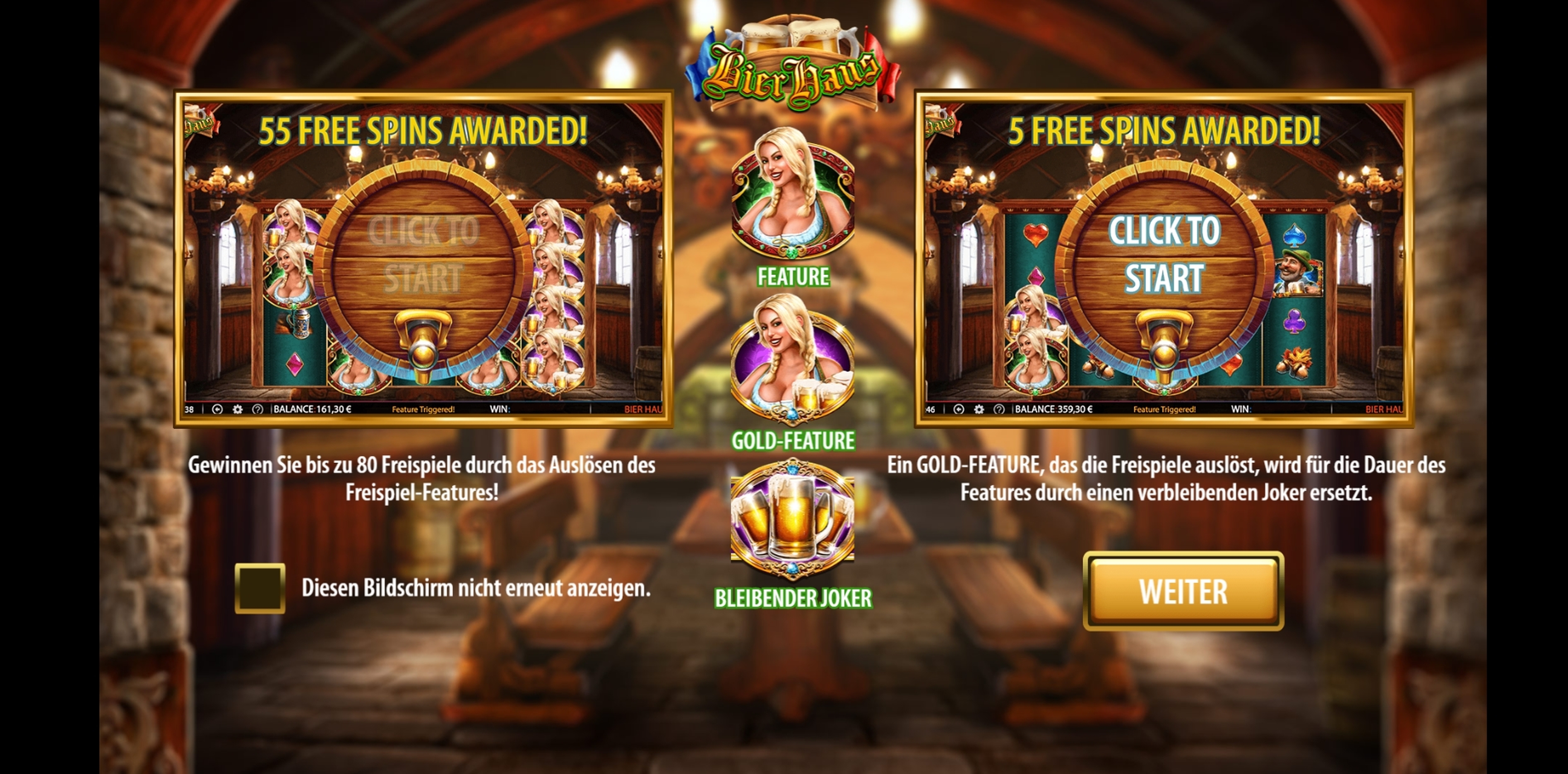 Play Bier Haus Free Casino Slot Game by WMS