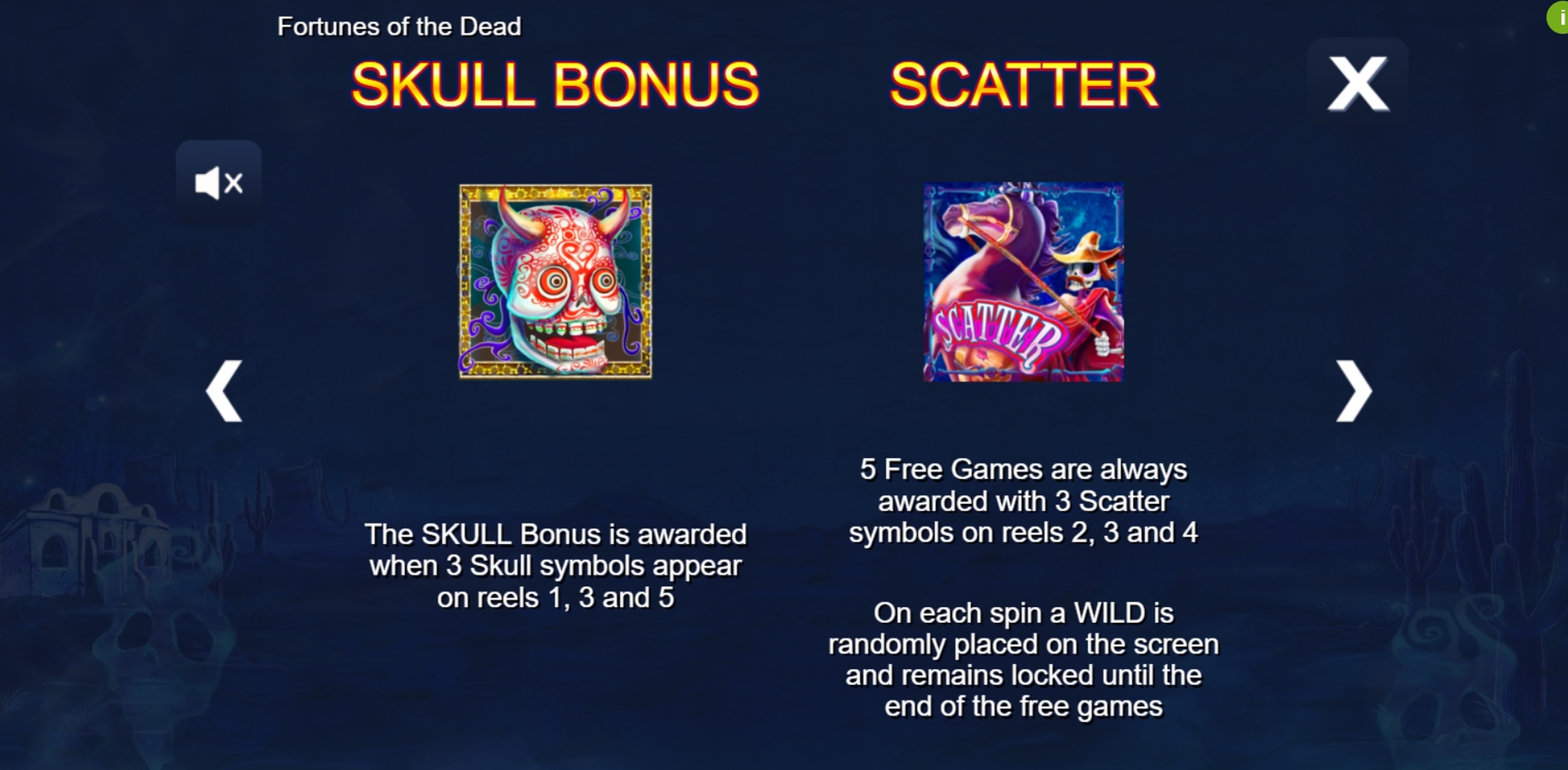 Info of Fortunes of the Dead Slot Game by Side City Studios