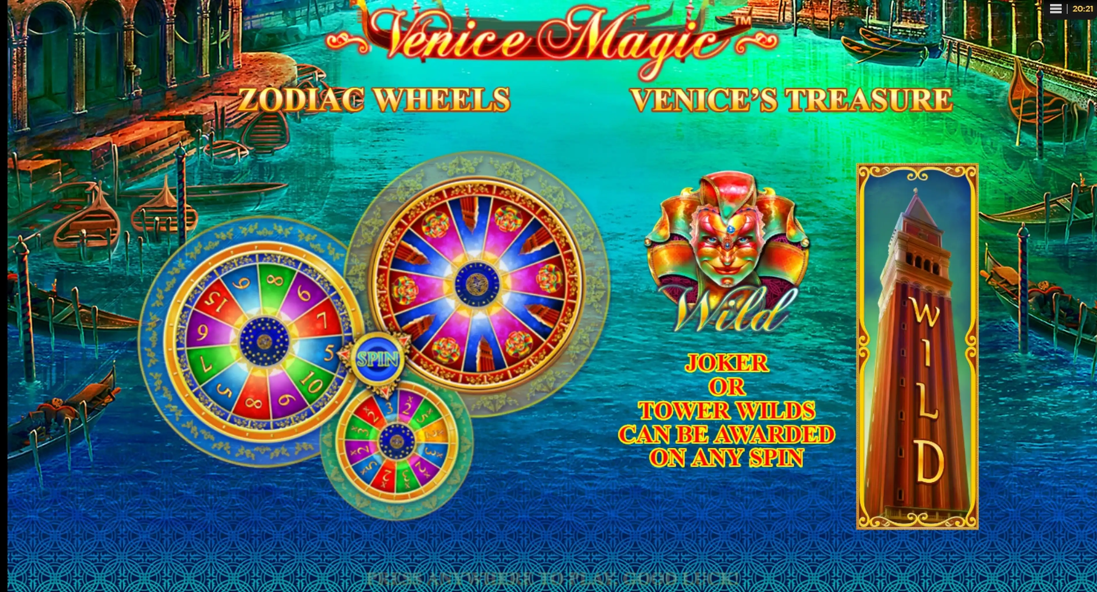 Play Venice Magic Free Casino Slot Game by Side City Studios