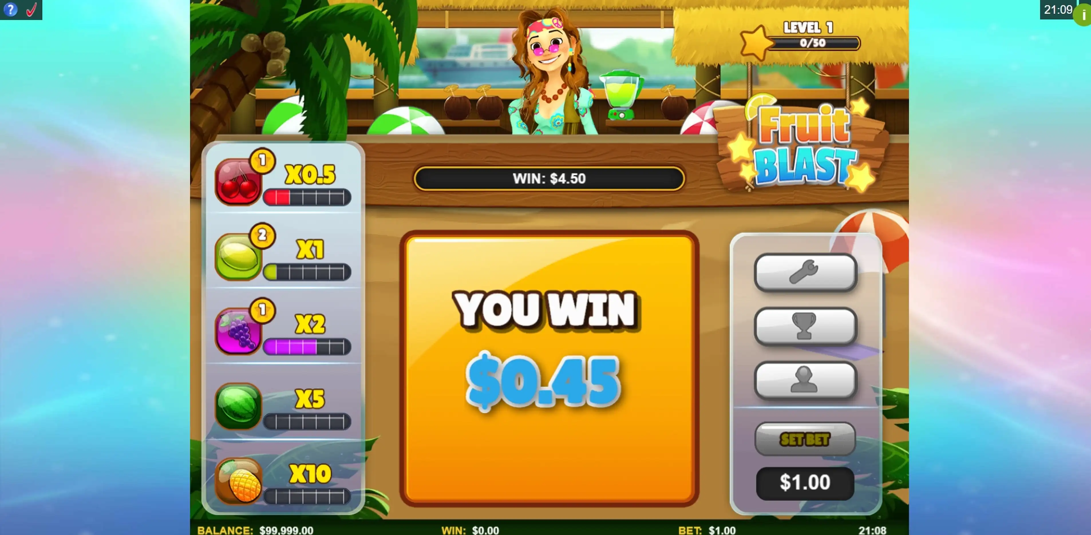 Win Money in Fruit Blast Free Slot Game by Skillzzgaming