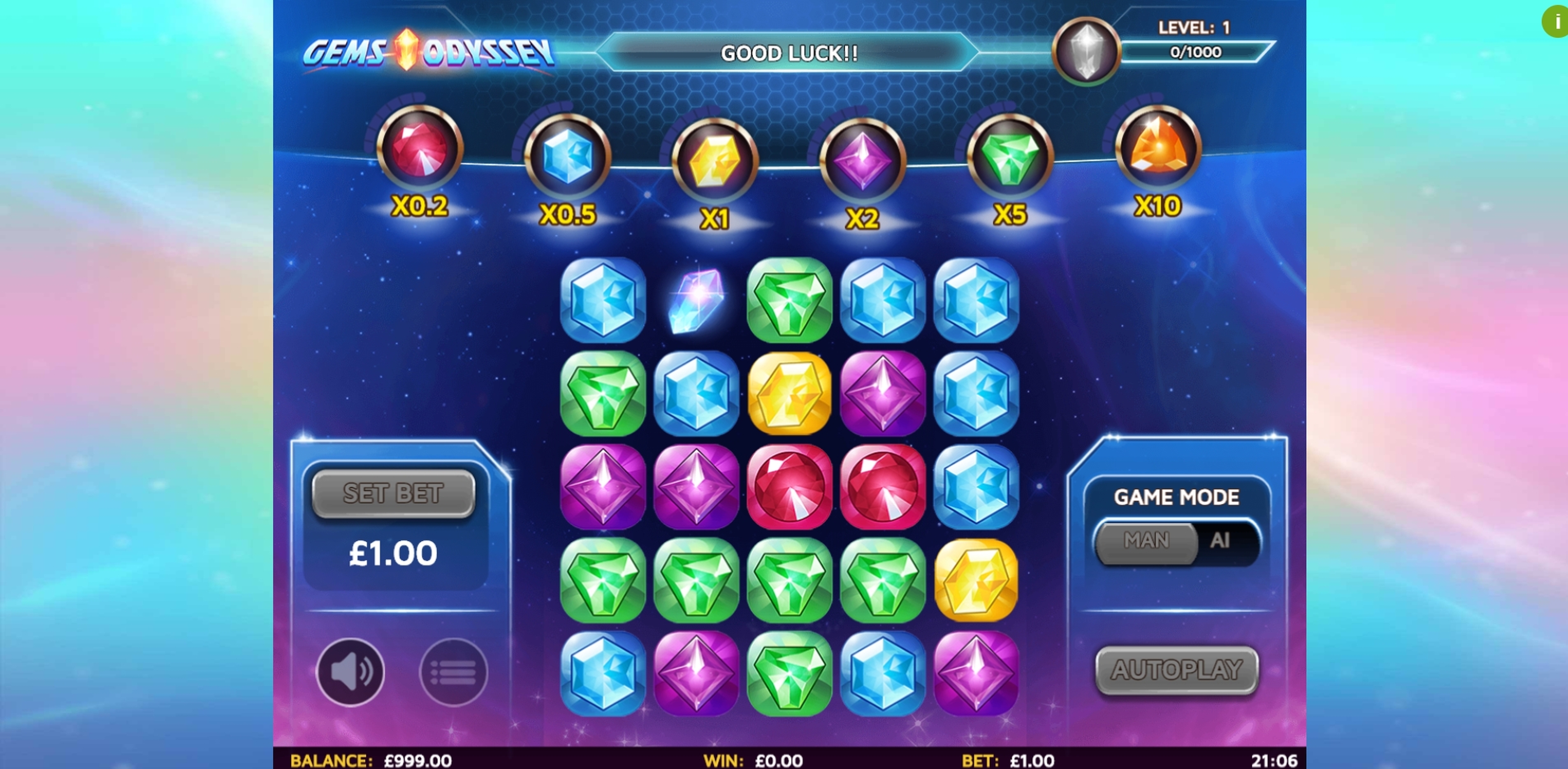 Reels in Gems Odyssey Slot Game by Skillzzgaming