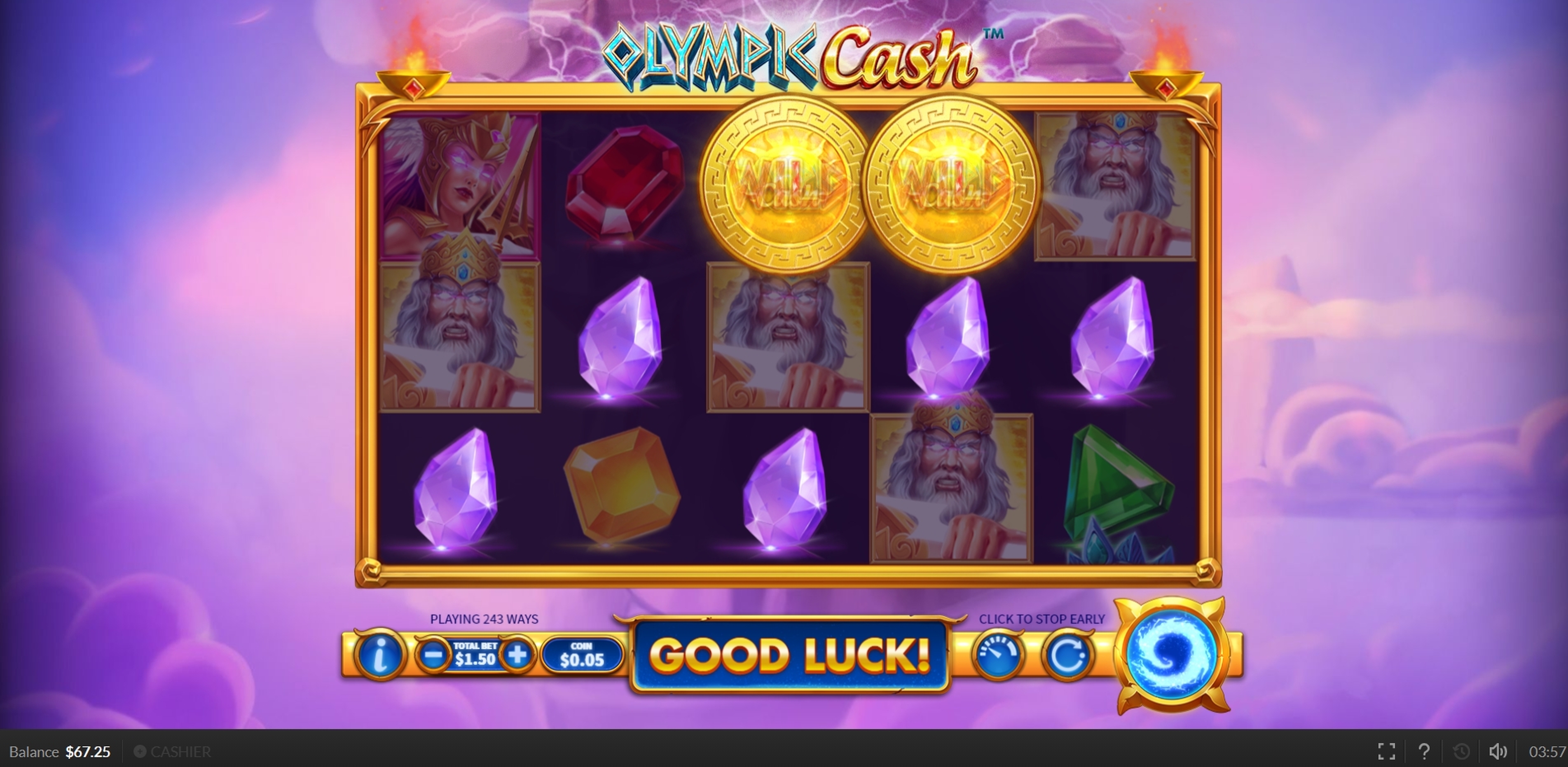 Win Money in Olympic Cash Free Slot Game by Skywind