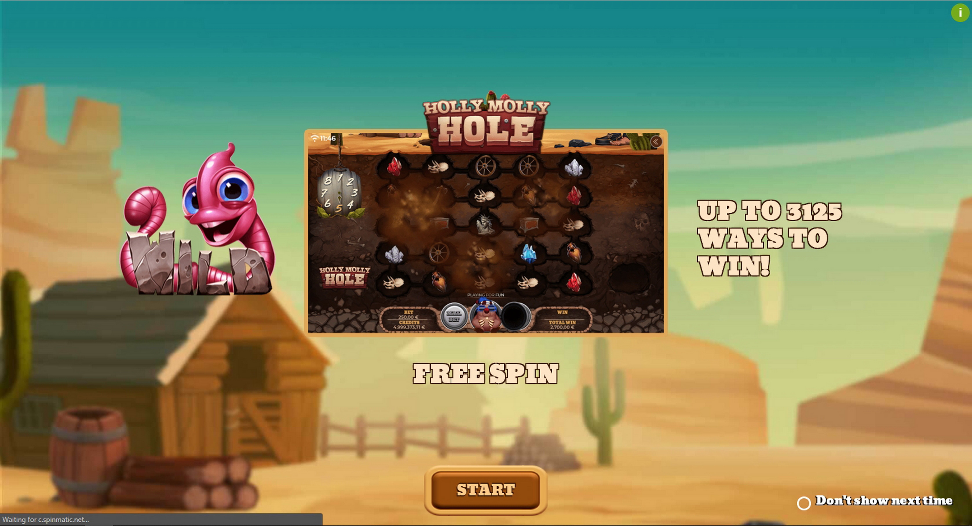 Play Holly Molly Hole Free Casino Slot Game by Spinmatic