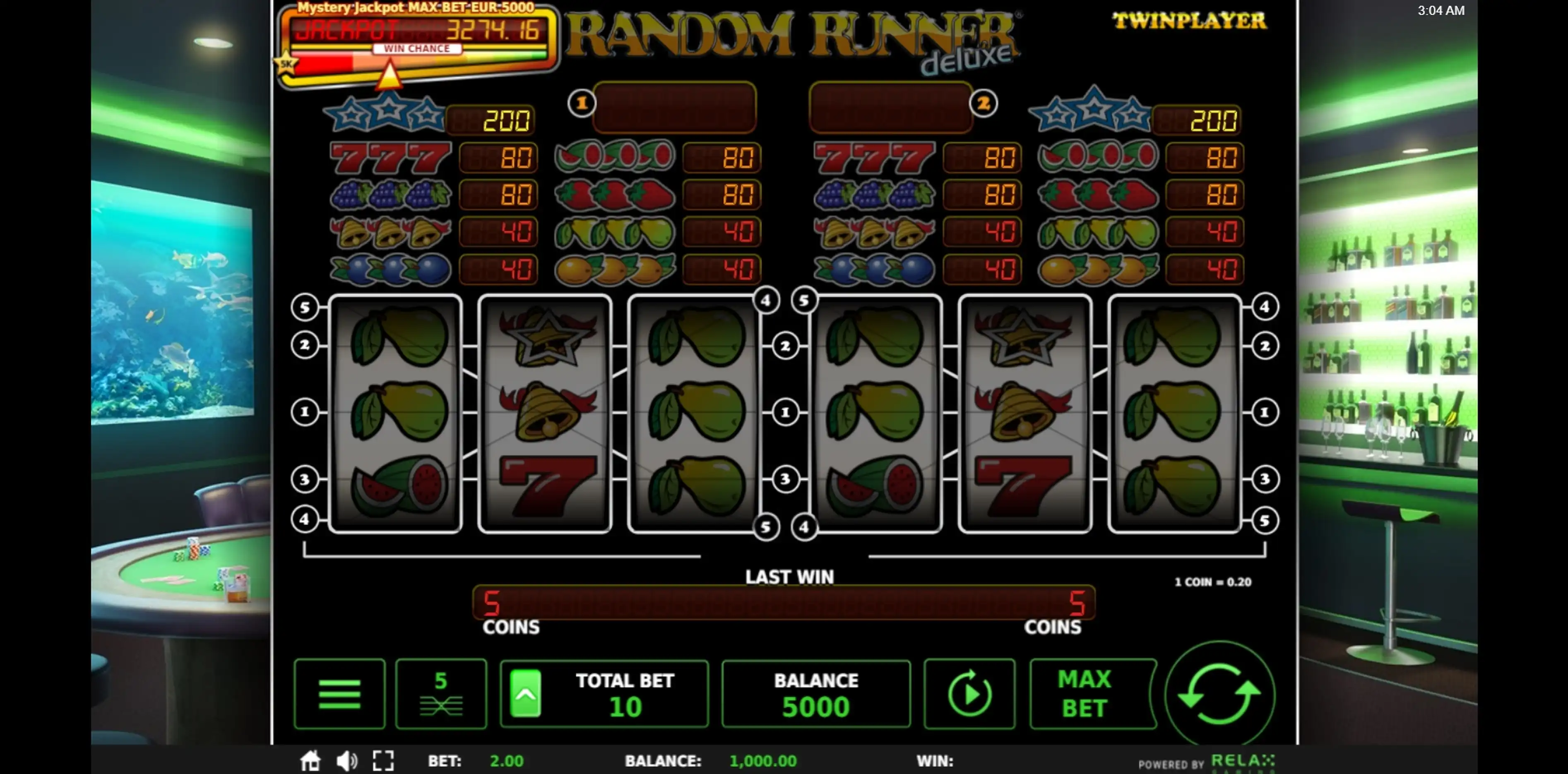 Reels in Random Runner Slot Game by Stakelogic