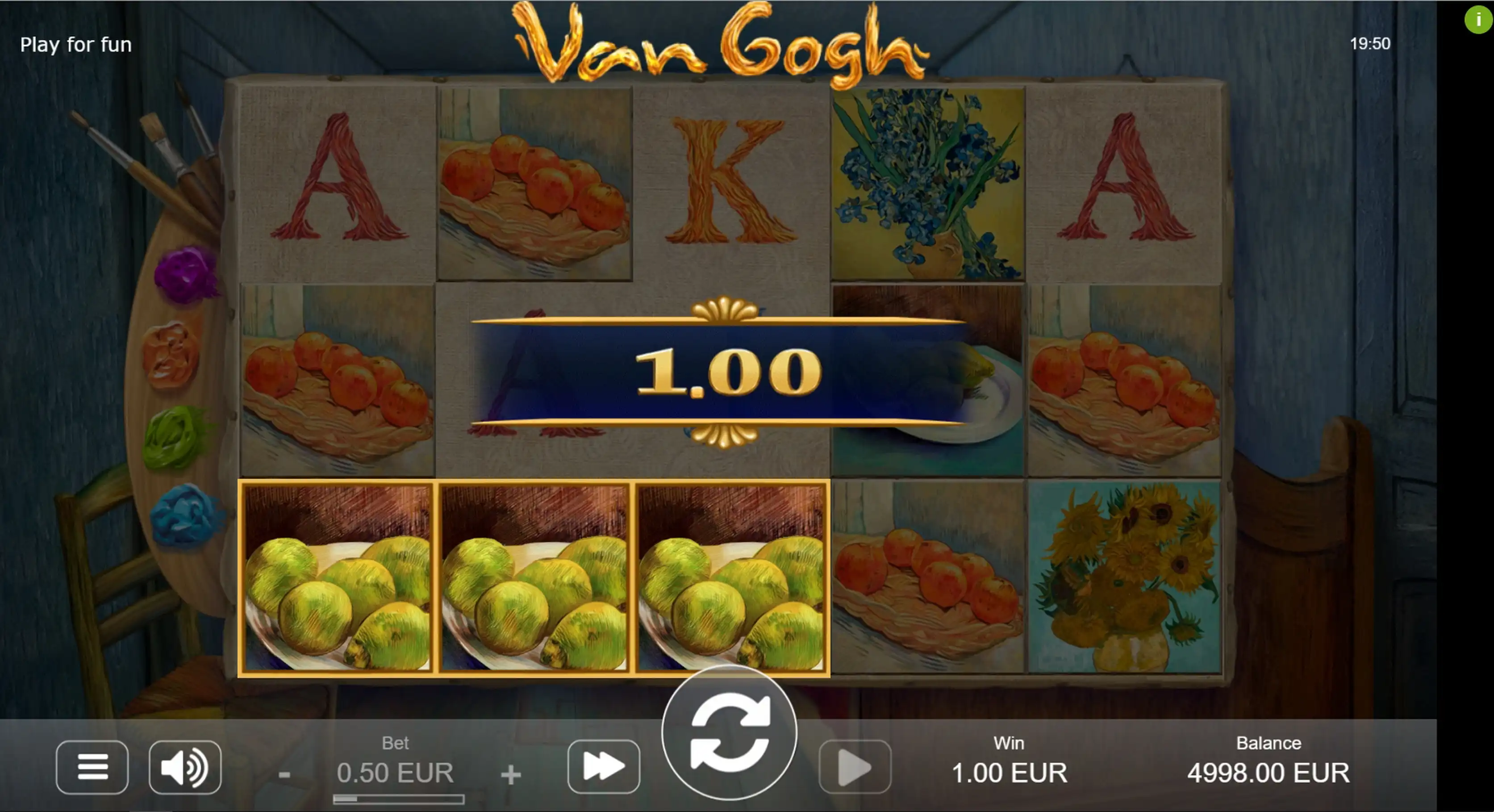 Win Money in Van Gogh Free Slot Game by STHLM Gaming