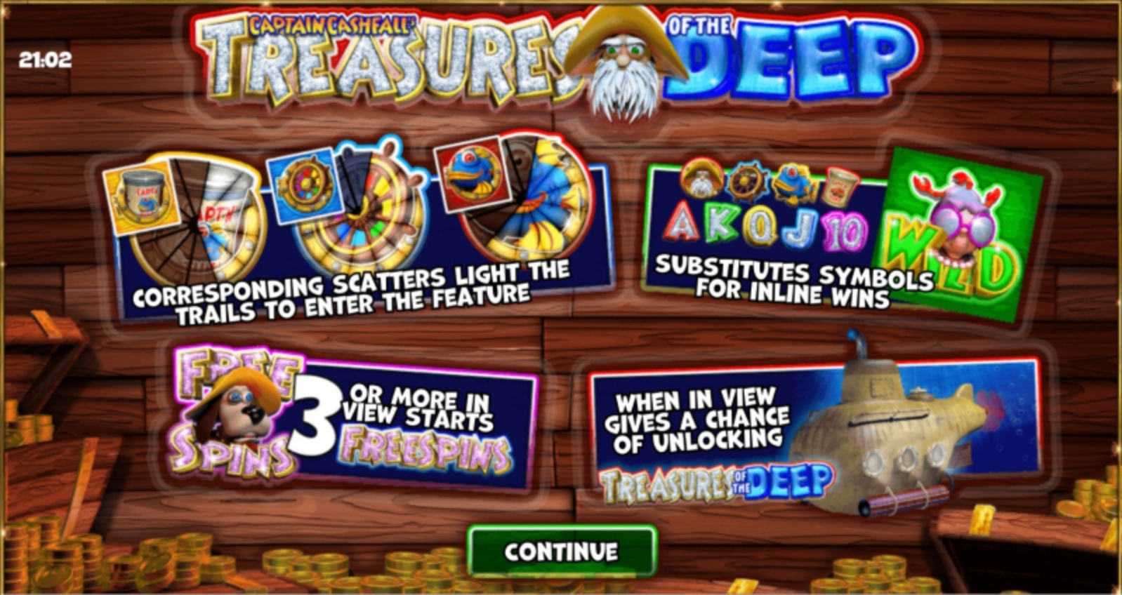 The Captain Cashfall's Treasures of the Deep Online Slot Demo Game by Storm Gaming Technology