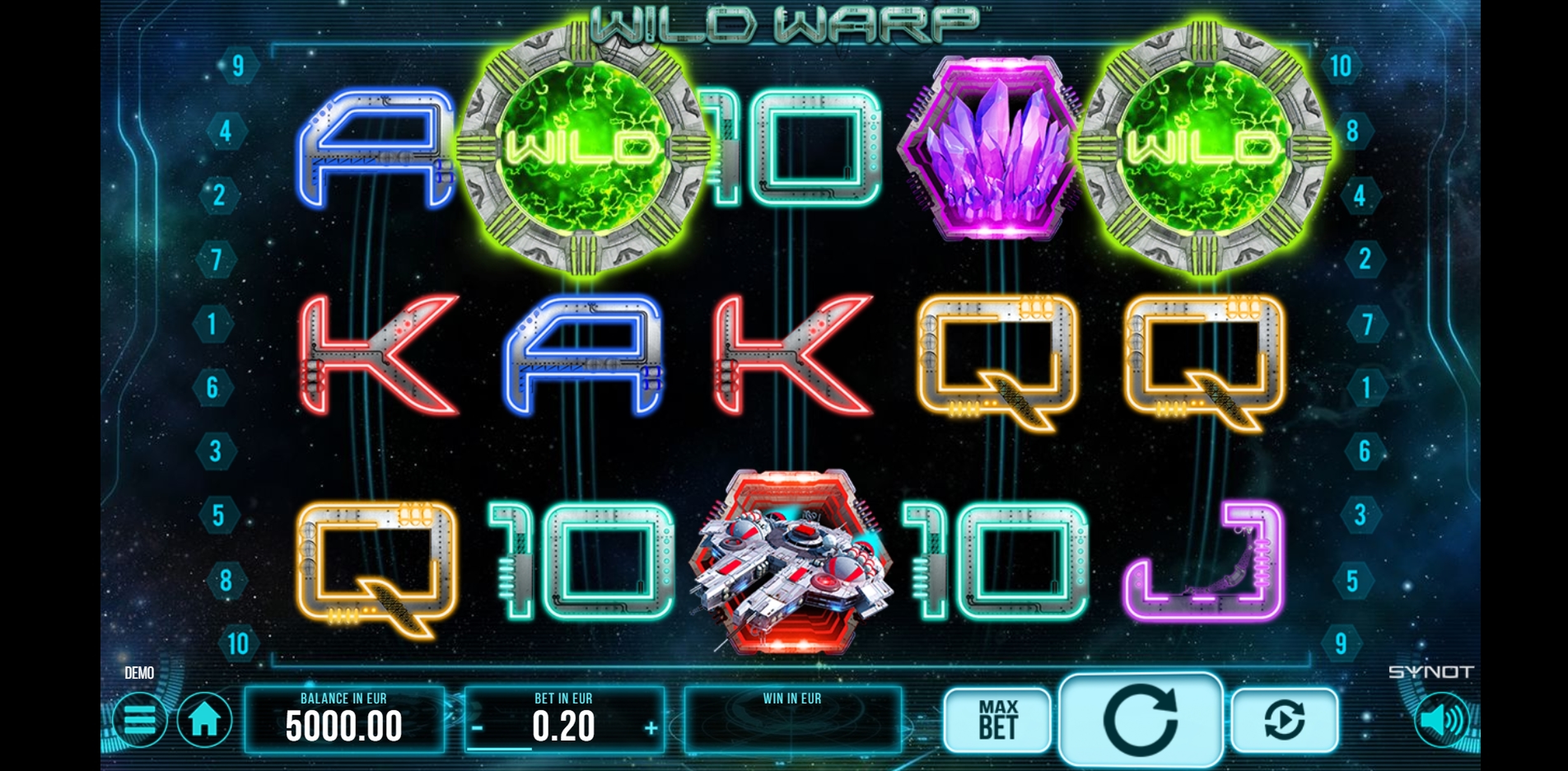 Reels in Wild Warp Slot Game by Synot Games