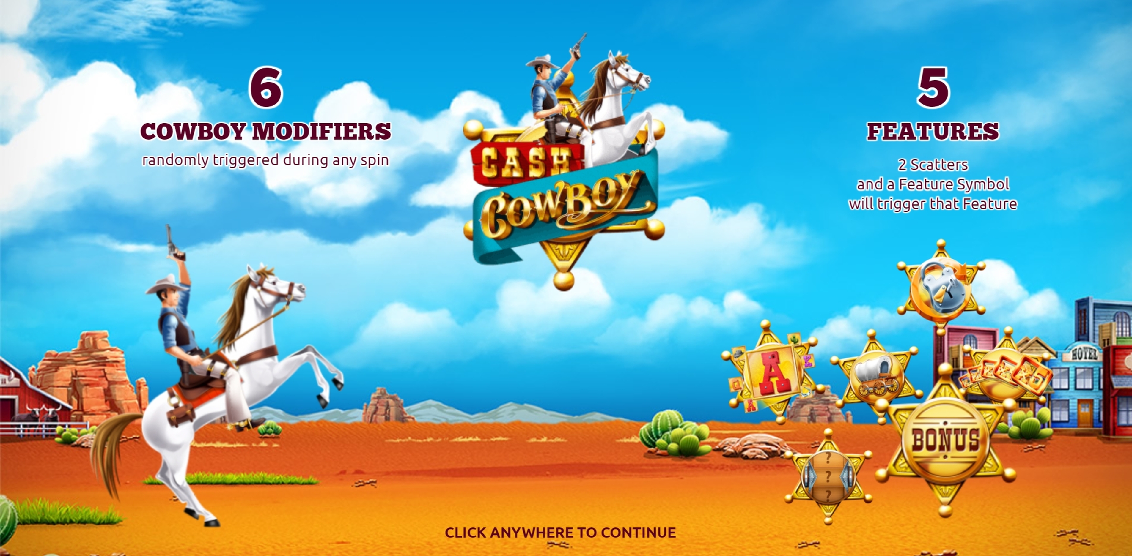 Play Cash Cowboys Free Casino Slot Game by The Games Company