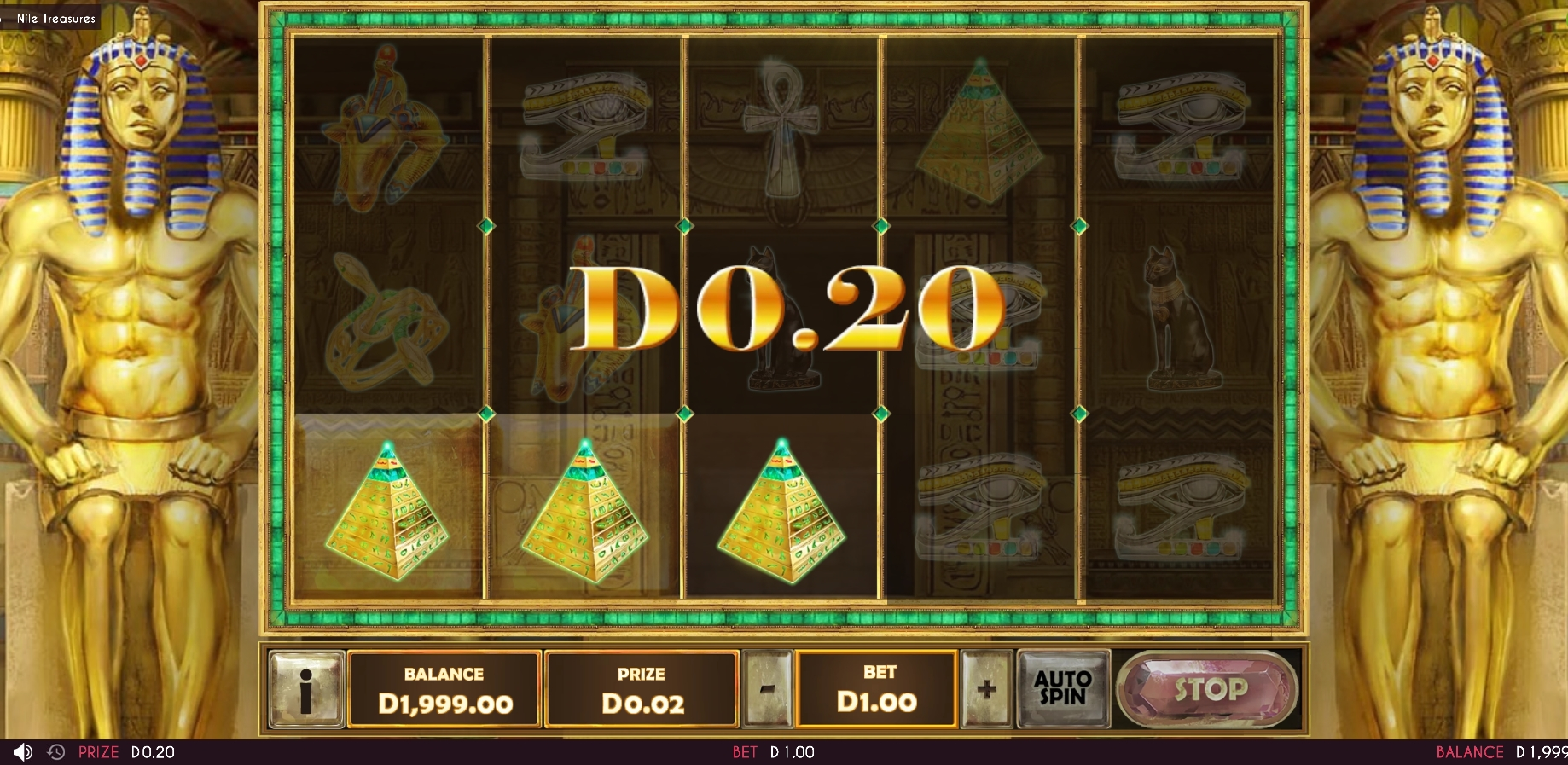Win Money in Nile Treasures Free Slot Game by Triple Cherry