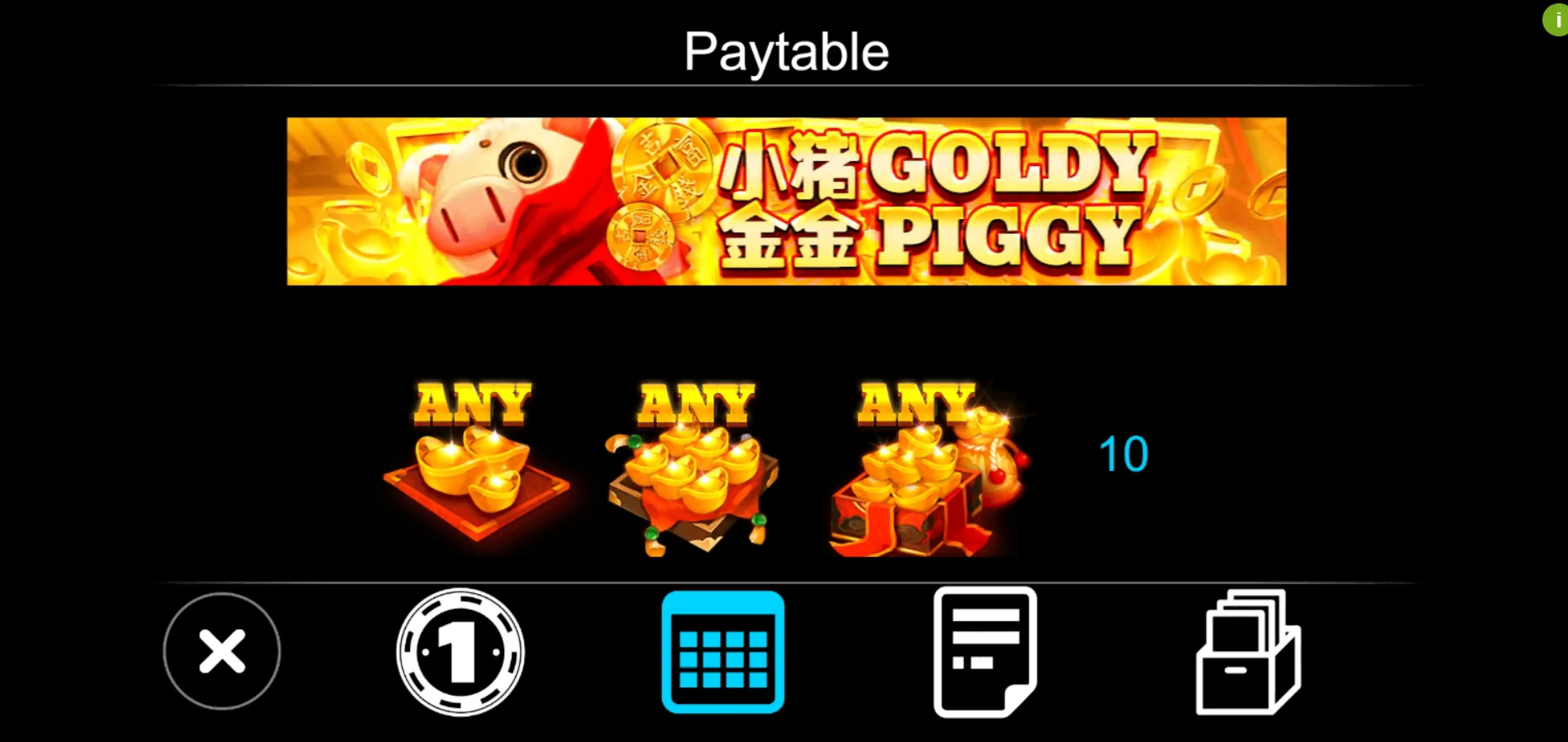 Info of Goldy Piggy Slot Game by Triple Profits Games