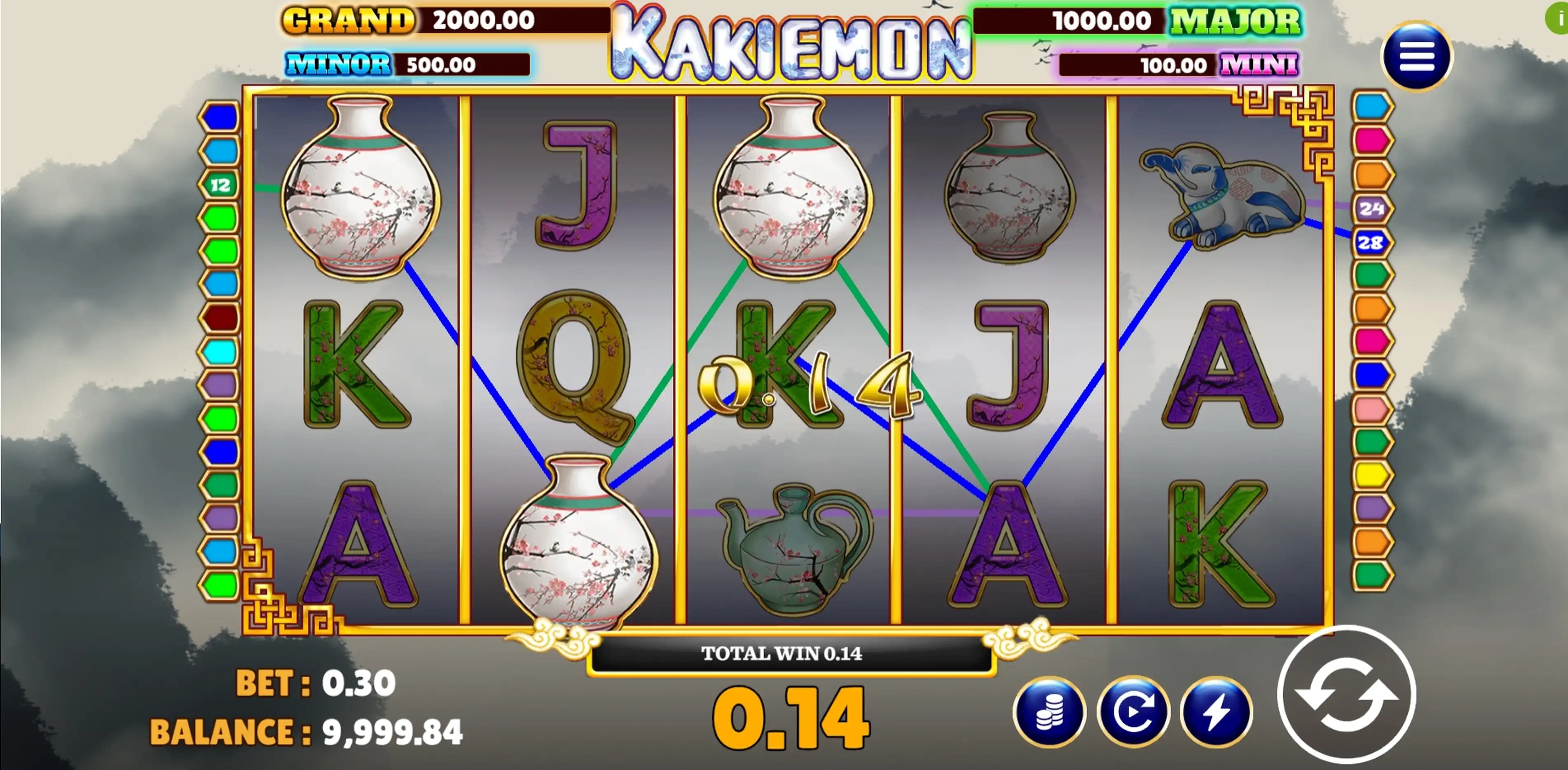 Win Money in Kakiemon Free Slot Game by Vela Gaming