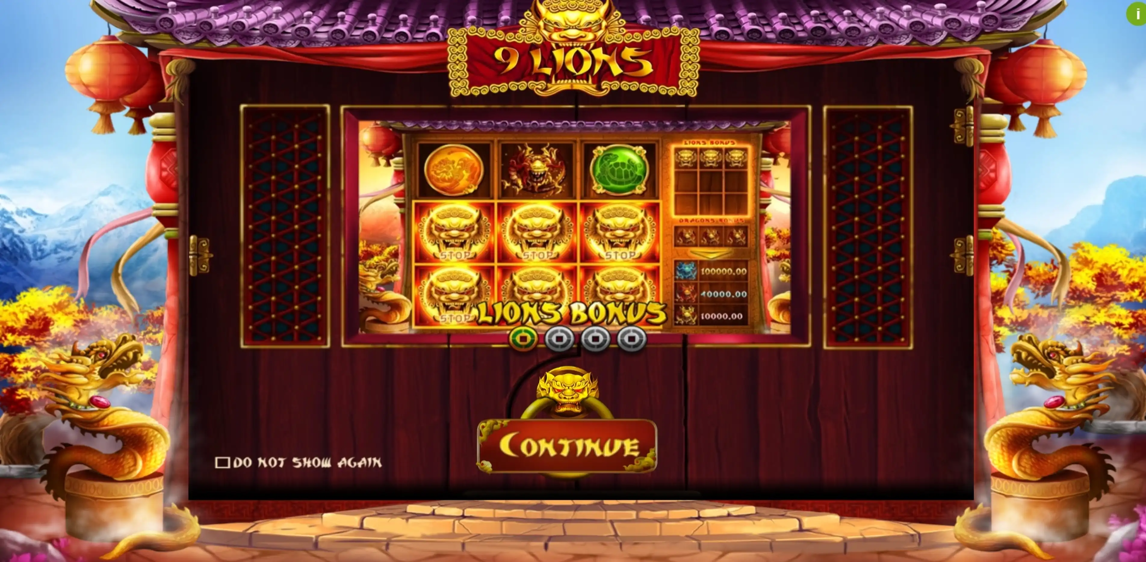 Play 9 Lions Free Casino Slot Game by Wazdan