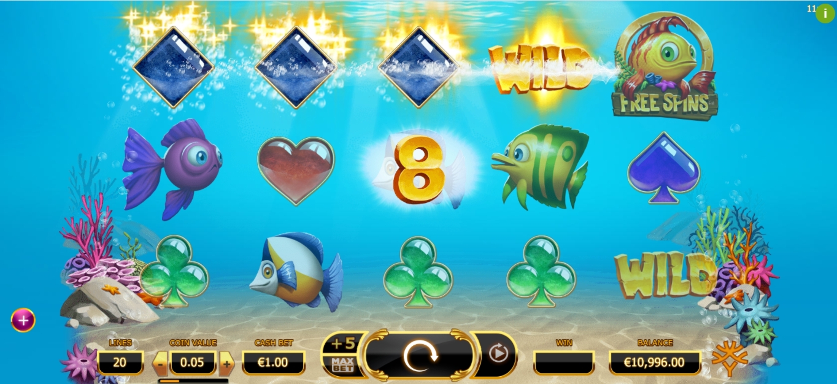 Win Money in Golden Fish Tank Free Slot Game by Yggdrasil Gaming