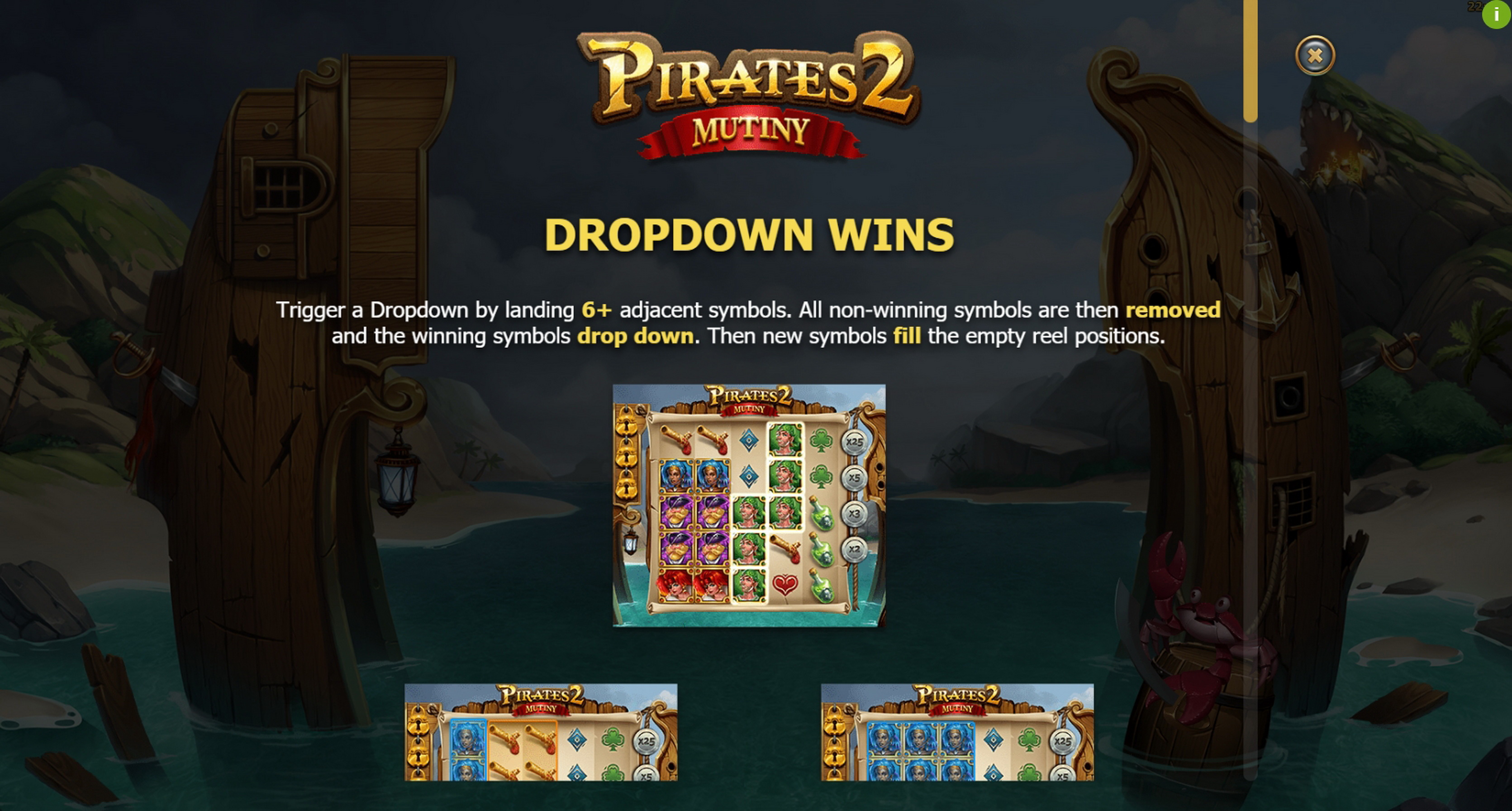 Info of Pirates 2: Mutiny Slot Game by Yggdrasil Gaming