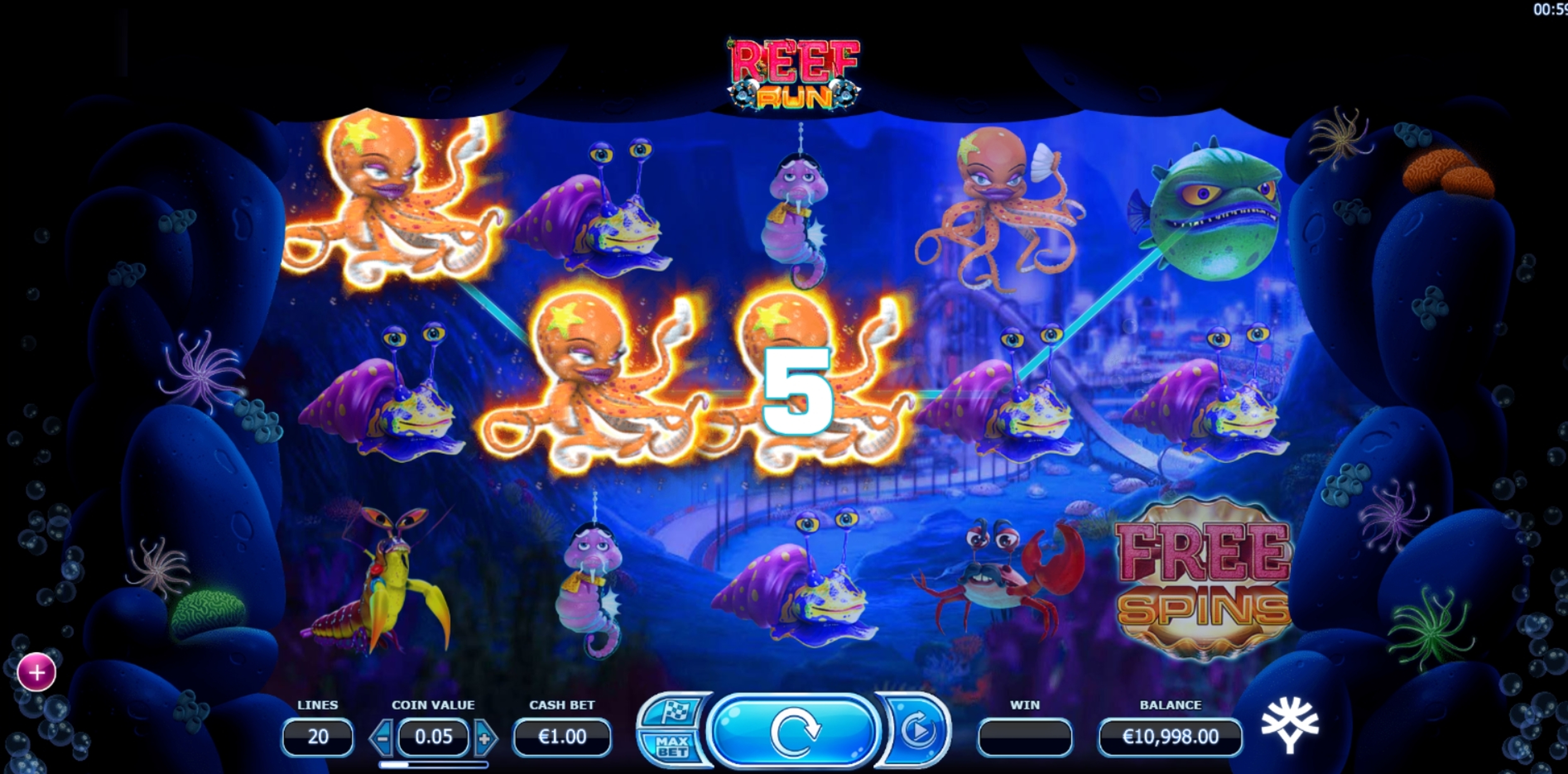Win Money in Reef Run Free Slot Game by Yggdrasil Gaming