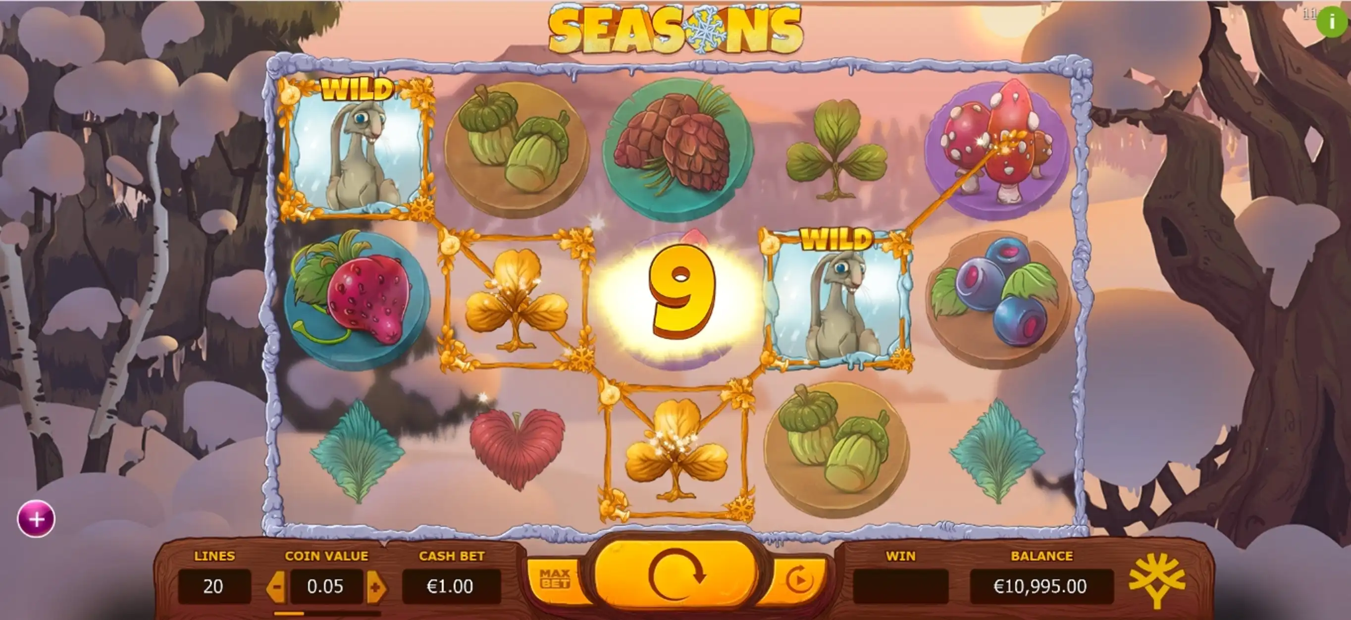 Win Money in Seasons Free Slot Game by Yggdrasil Gaming