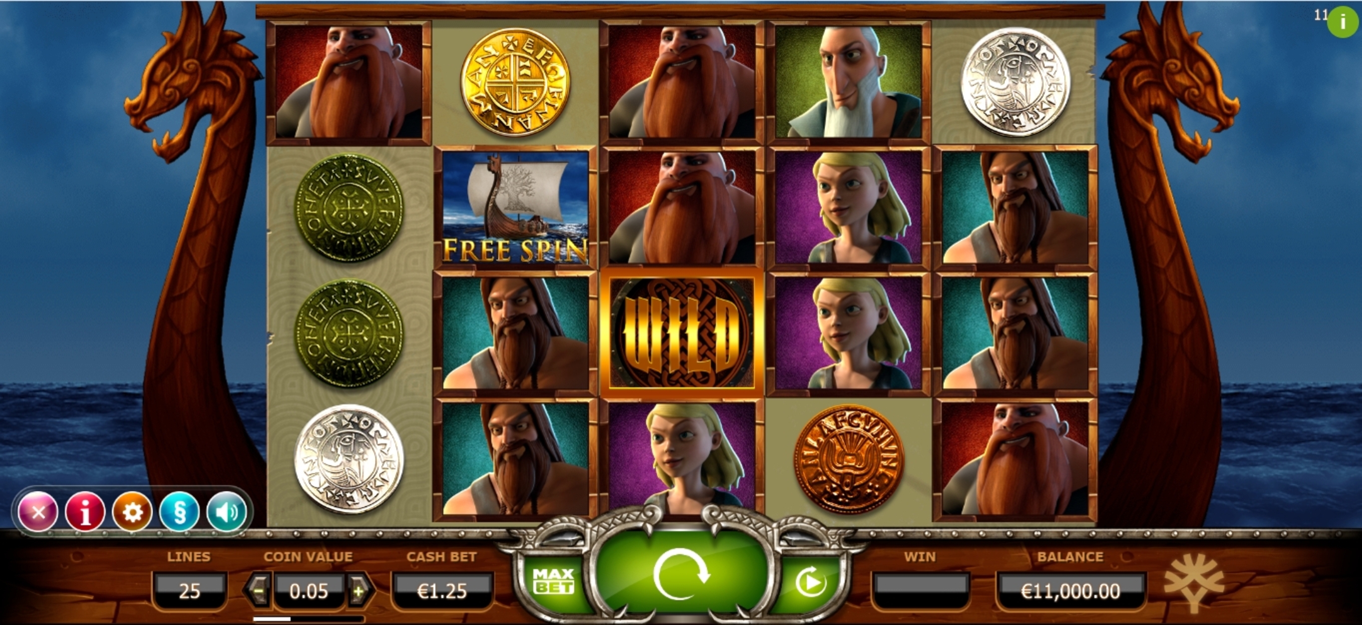Reels in Vikings Go Wild Slot Game by Yggdrasil Gaming